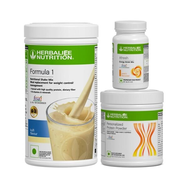 Herbalife Kulfi Shake + Protein Powder 200 gms + Afresh Peach - Herbalife Products